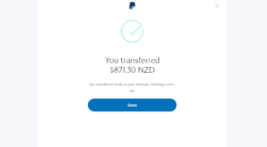 First Paypal Transfer